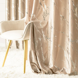 Tkanina dekoracyjna ze srebrnym nadrukiem MARMA VELVI