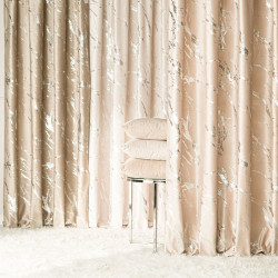 Tkanina dekoracyjna ze srebrnym nadrukiem MARMA VELVI