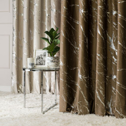 Tkanina dekoracyjna ze srebrnym nadrukiem MARMA VELVI