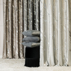 Tkanina dekoracyjna ze srebrnym nadrukiem MARMA VELVI