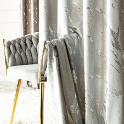 Tkanina dekoracyjna ze srebrnym nadrukiem MARMA VELVI