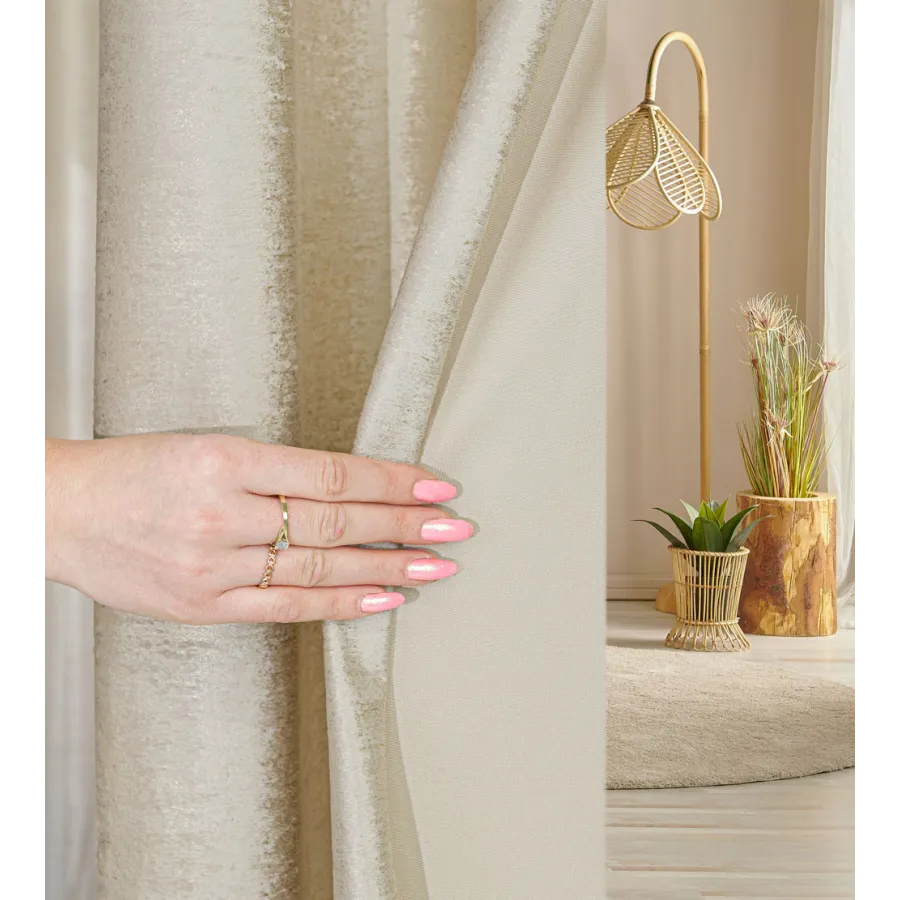 Zasłona gotowa na przelotkach ELEONORA