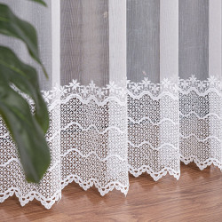 Firanka haftowana z aplikacją 006262 Firanka haftowana z aplikacją 006262