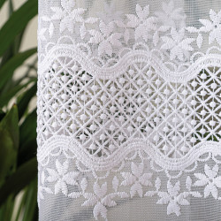 Firanka haftowana z aplikacją 006262 Firanka haftowana z aplikacją 006262