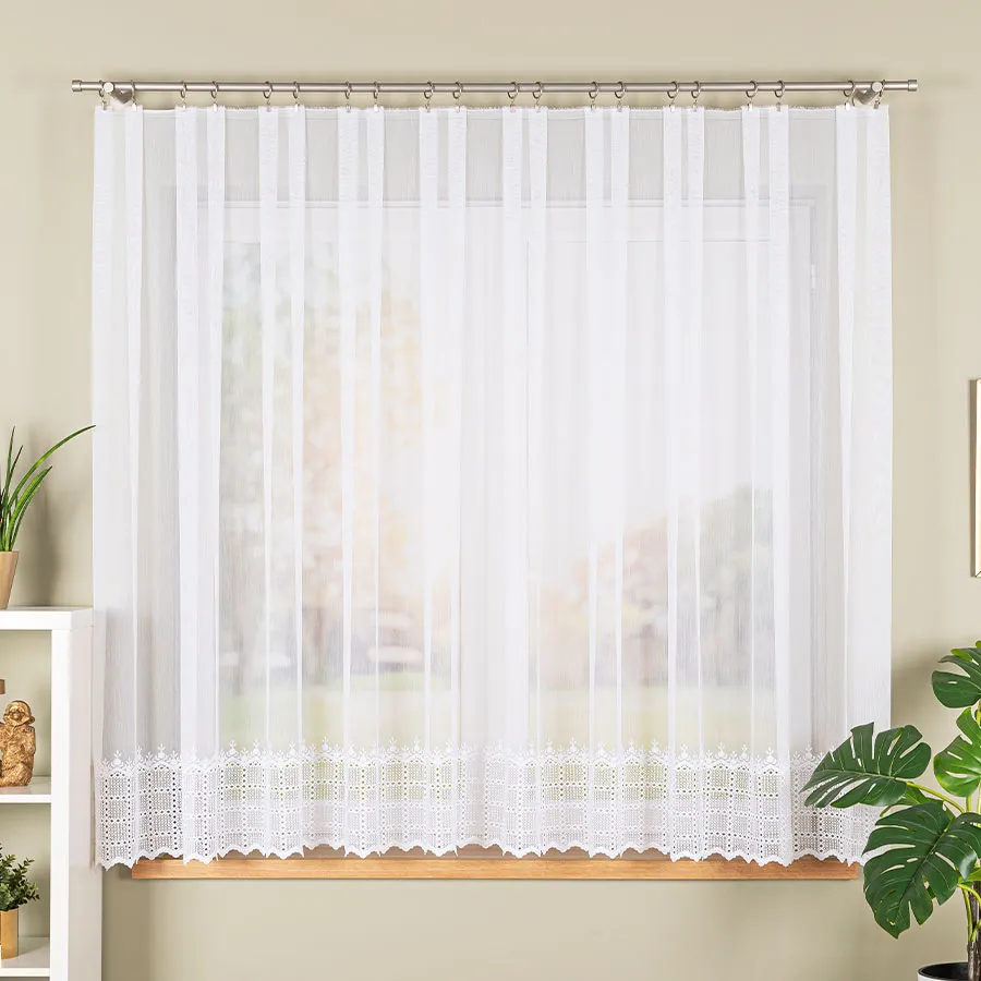 Firanka haftowana z aplikacją 006260