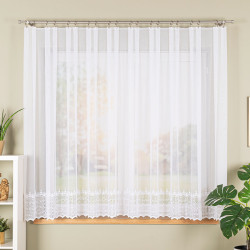 Firanka haftowana z aplikacją 006260 Firanka haftowana z aplikacją 006260