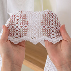 Firanka haftowana z aplikacją 006260 Firanka haftowana z aplikacją 006260