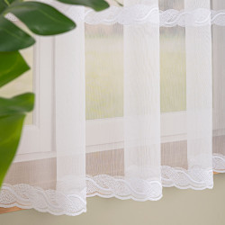 Firanka haftowana ze wzorem na samym dole 013417 Firanka haftowana ze wzorem na samym dole 013417