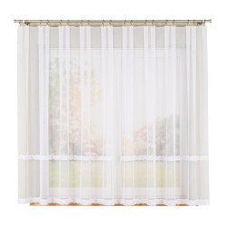 Firanka haftowana ze wzorem na samym dole 013417 Firanka haftowana ze wzorem na samym dole 013417