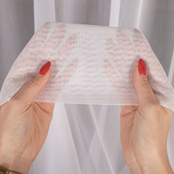 Firanka haftowana ze wzorem na samym dole 009504 Firanka haftowana ze wzorem na samym dole 009504