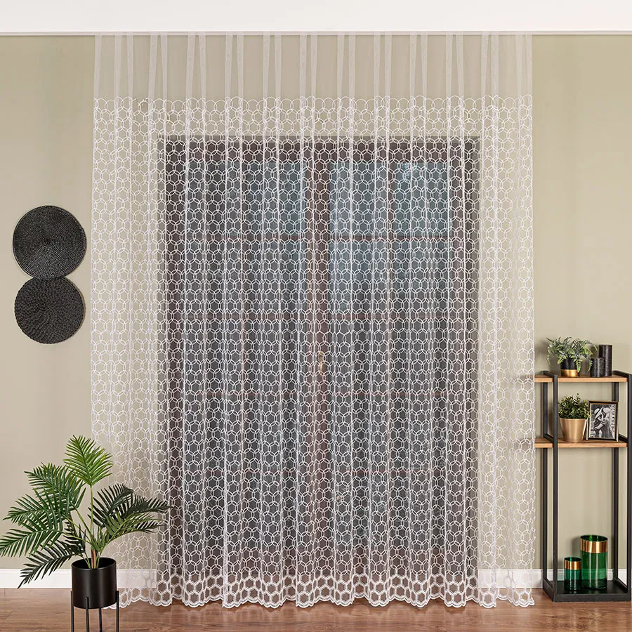 Firanka haftowana tiulowa 108183