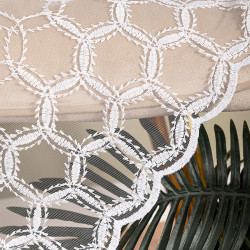 Firanka haftowana tiulowa 108183