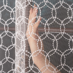 Firanka haftowana tiulowa 108183