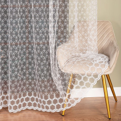 Firanka haftowana tiulowa 108183