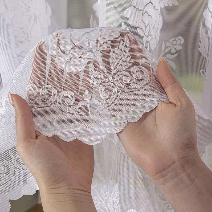 Firanka żakardowa ze wzorem po całości 018895