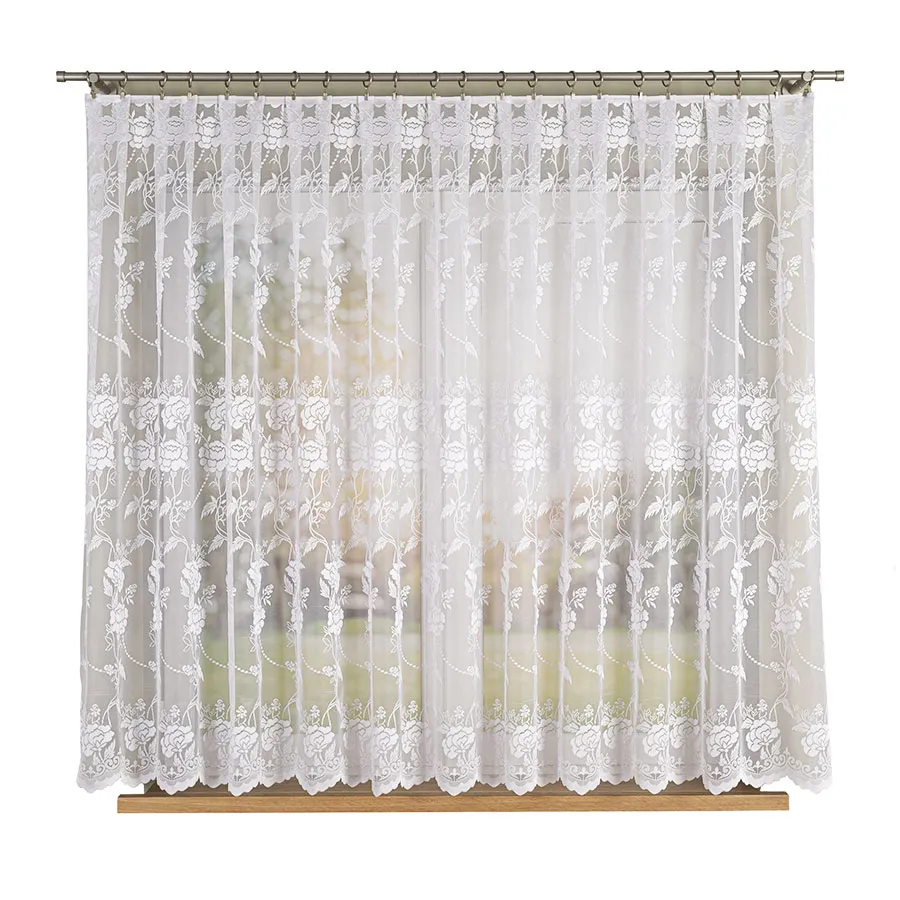 Firanka żakardowa ze wzorem po całości 018895