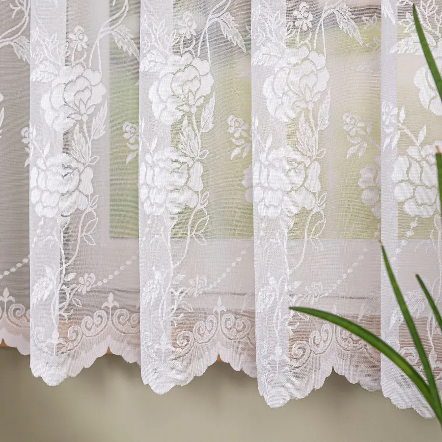 Firanka żakardowa ze wzorem po całości 018895