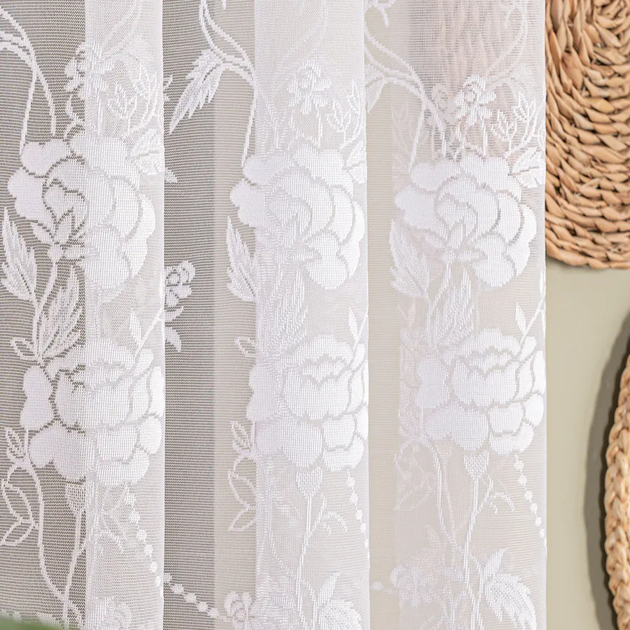 Firanka żakardowa ze wzorem po całości 018895