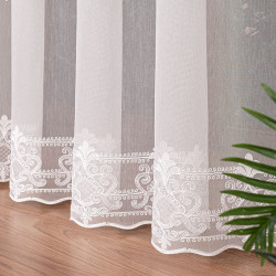 Firanka haftowana na markizecie ze wzorem pasowym 034282