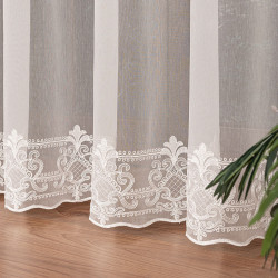 Firanka haftowana na markizecie ze wzorem pasowym 034282