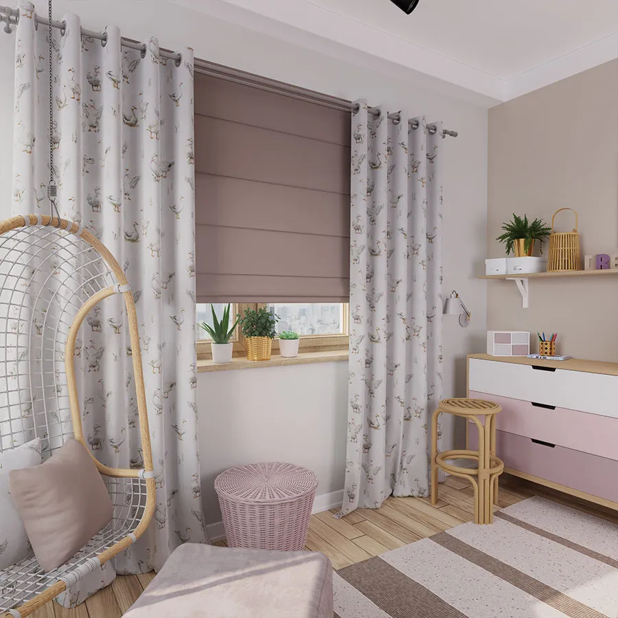 Tkanina dekoracyjna GĘSI