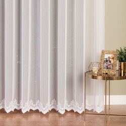 Firanka haftowana na woalu 123445 Firanka haftowana na woalu 123445