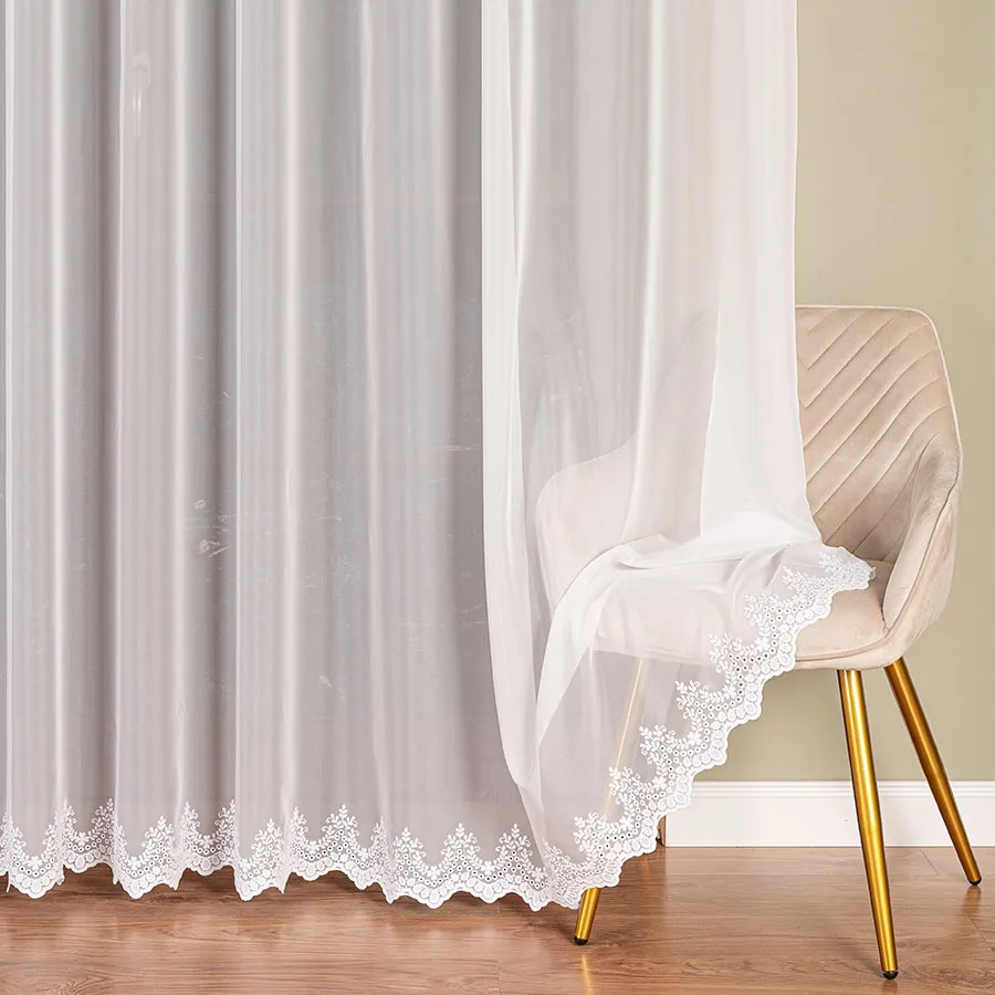 Firanka haftowana na woalu 123445