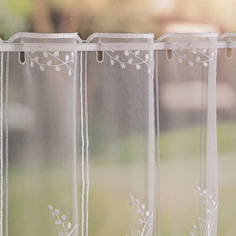 Zazdrostka panelowa haftowana na woalu 034665