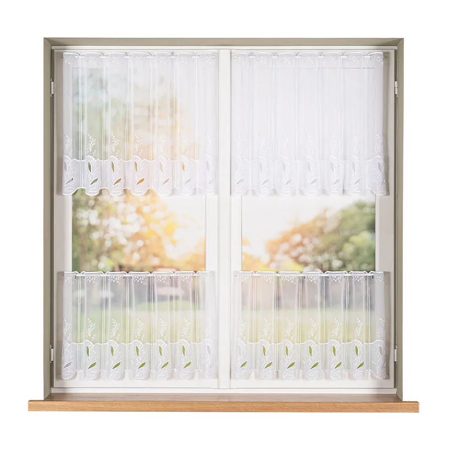 Zazdrostka panelowa haftowana na woalu 034665