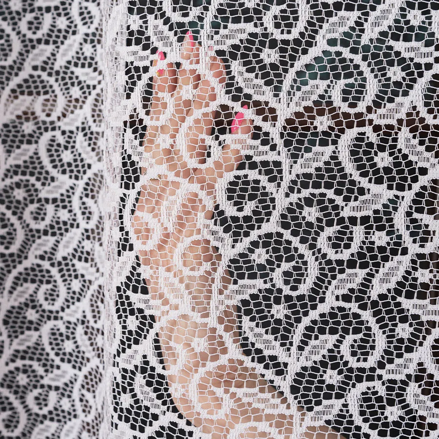 Firanka żakardowa ze wzorem po całości 004542