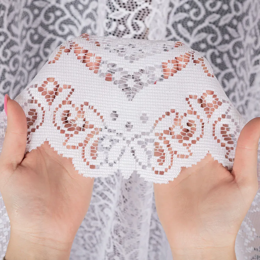 Firanka żakardowa ze wzorem po całości 004542