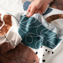 FABIOLA Komplet pościeli z bawełny satynowej 220x200cm 100036 FABIOLA Komplet pościeli z bawełny satynowej 220x200cm 100036