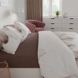 NATANIEL Komplet pościeli z bawełny satynowej 220x200cm 100040