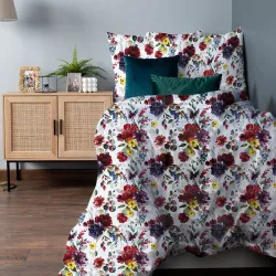 JOLANDA, Komplet pościeli PREMIUM z satyny bawełnianej 160x200cm, zadruk dwustronna (do wyczerpania zapasu) T20135