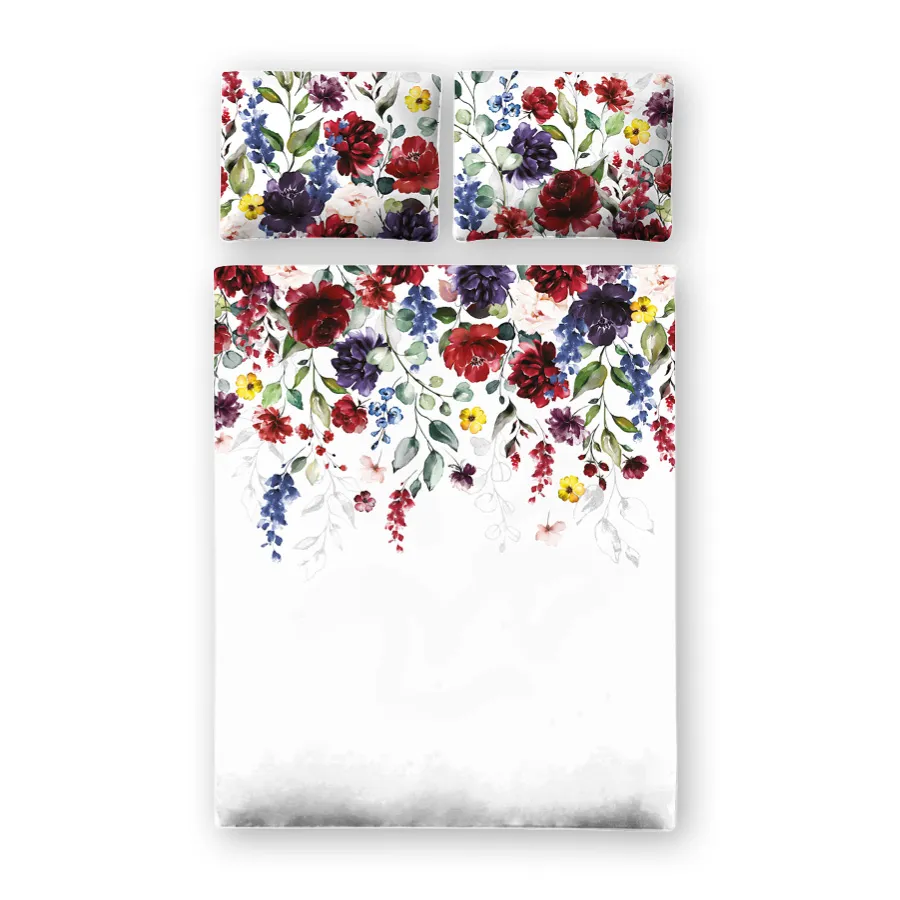 JOLANDA, Komplet pościeli PREMIUM z satyny bawełnianej 160x200cm, zadruk dwustronna (do wyczerpania zapasu) T20135