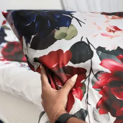 JOLANDA, Komplet pościeli PREMIUM z satyny bawełnianej 160x200cm, zadruk dwustronna (do wyczerpania zapasu) T20135