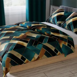 RUBIK Komplet pościeli z bawełny satynowej 160x200cm 100051