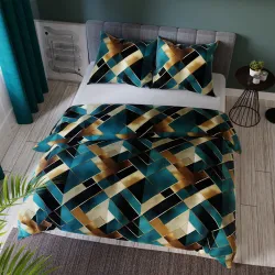 RUBIK Komplet pościeli z bawełny satynowej 160x200cm 100051