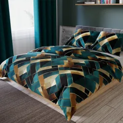 RUBIK Komplet pościeli z bawełny satynowej 160x200cm 100051