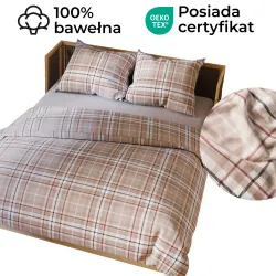 SAVANA Komplet pościeli z bawełny satynowej 160x200cm 100053