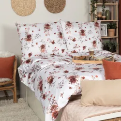 RIGA, Komplet pościeli PREMIUM z satyny bawełnianej 160x200cm, zadruk dwustronny (do wyczerpania zapasu) T20180