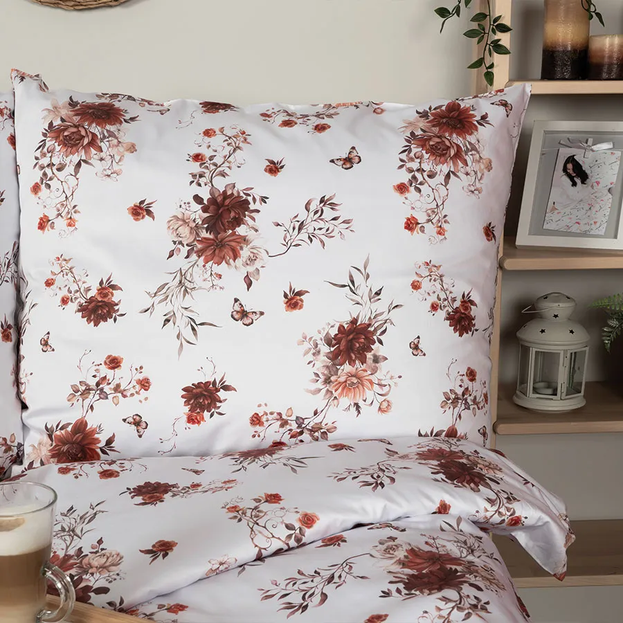 RIGA, Komplet pościeli PREMIUM z satyny bawełnianej 160x200cm, zadruk dwustronny (do wyczerpania zapasu) T20180