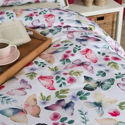 SABRINA, Komplet pościeli PREMIUM z satyny bawełnianej 160x200cm, zadruk dwustronny (do wyczerpania zapasu) T20139