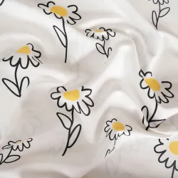 Detal materiału – satynowa tkanina z subtelnym połyskiem.