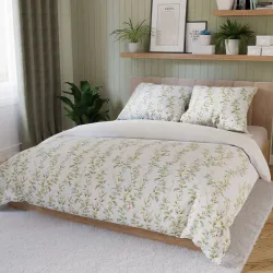 Komplet pościeli RIMA 160x200 cm z kwiatowym wzorem.