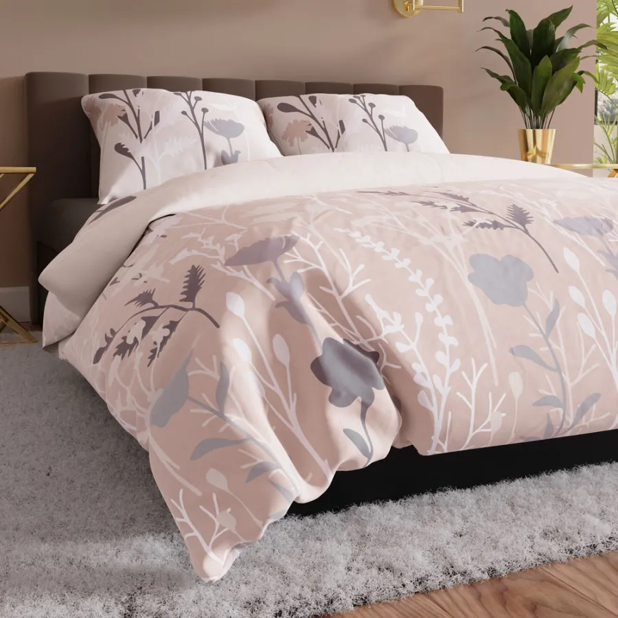Sypialnia w stylu boho z pościelą CLEO – ciepło i naturalna elegancja.