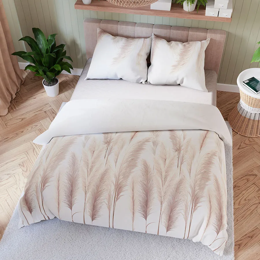 Sypialnia w stylu boho z pościelą INDINA – spokój i naturalna elegancja.