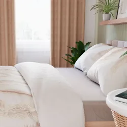 Pościel INDINA z subtelnym połyskiem bawełny satynowej.