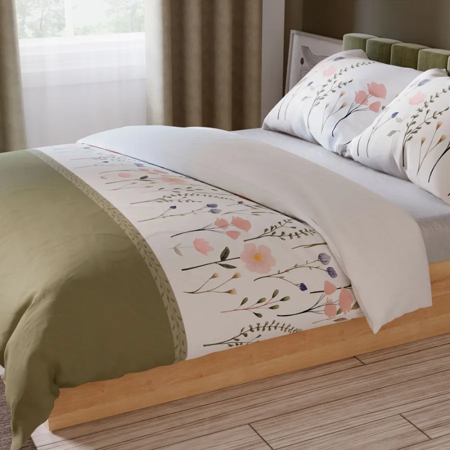 Sypialnia w stylu boho z pościelą FABLE – harmonia natury i elegancji.