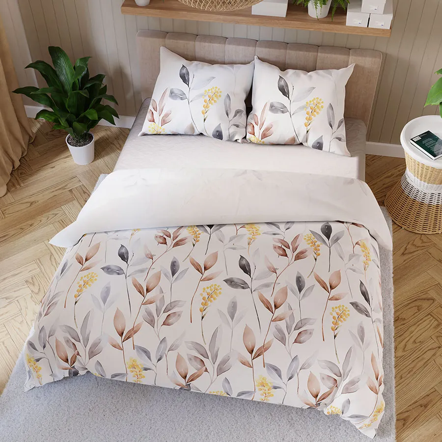 Sypialnia w stylu skandynawskim z pościelą ZARIA – jasność i harmonia.